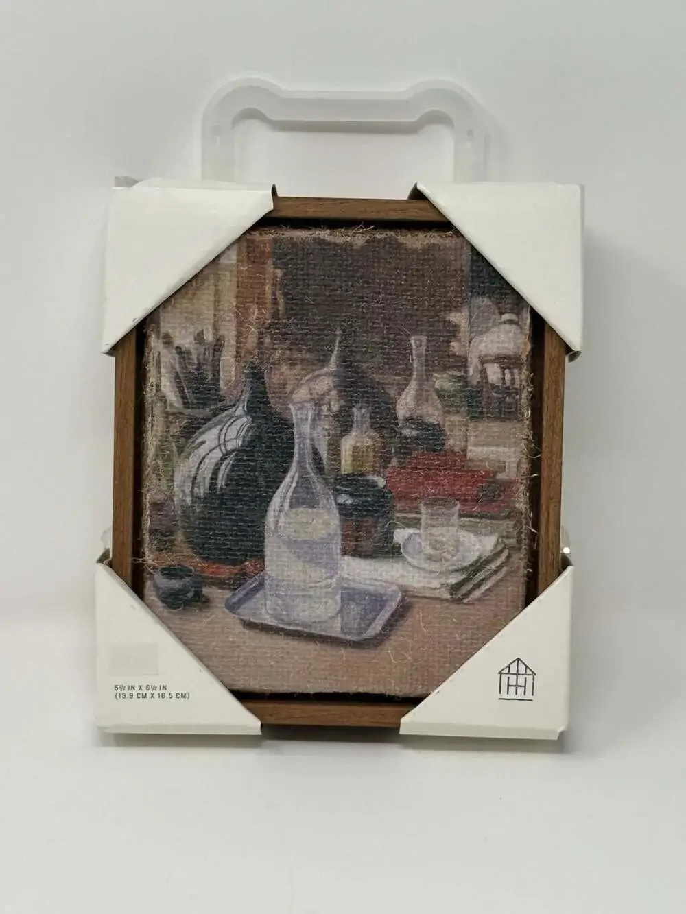 Hearth & Hand with Magnolia Still Life Bottle Framed Burlap Art